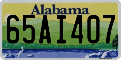 AL license plate 65AI407