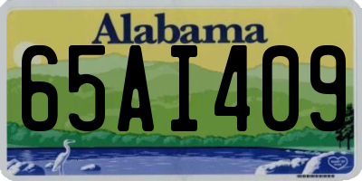AL license plate 65AI409