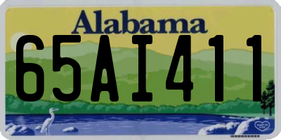 AL license plate 65AI411