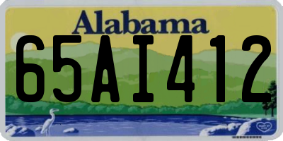 AL license plate 65AI412