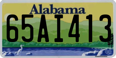AL license plate 65AI413