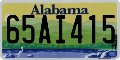 AL license plate 65AI415