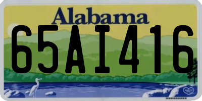 AL license plate 65AI416