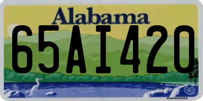 AL license plate 65AI420