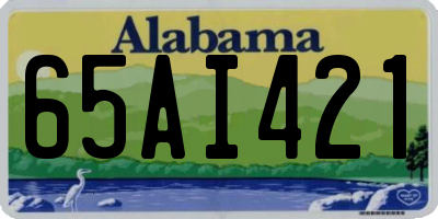 AL license plate 65AI421