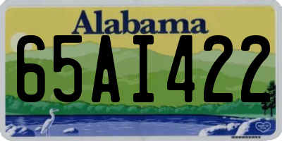 AL license plate 65AI422