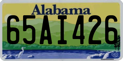 AL license plate 65AI426
