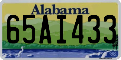 AL license plate 65AI433