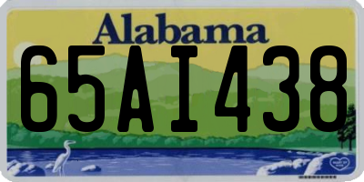 AL license plate 65AI438