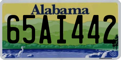 AL license plate 65AI442