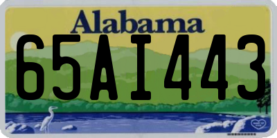 AL license plate 65AI443