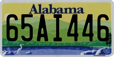 AL license plate 65AI446