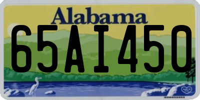 AL license plate 65AI450