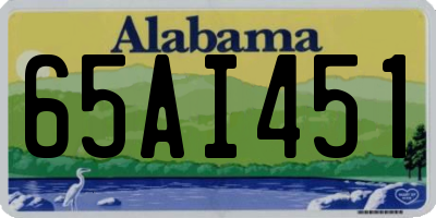 AL license plate 65AI451