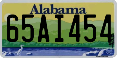 AL license plate 65AI454