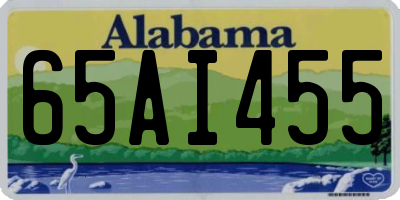 AL license plate 65AI455