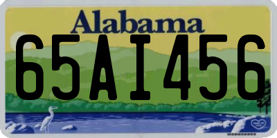 AL license plate 65AI456