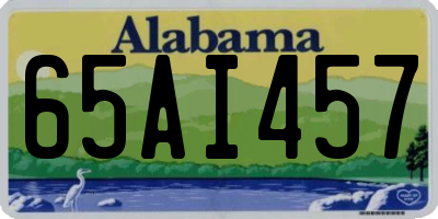 AL license plate 65AI457