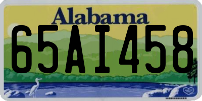 AL license plate 65AI458