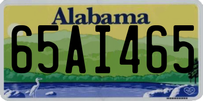 AL license plate 65AI465