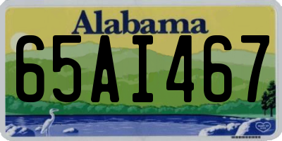 AL license plate 65AI467