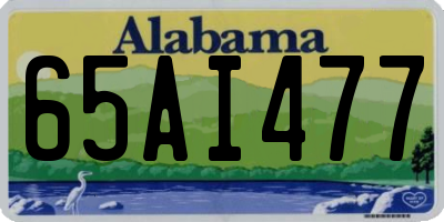 AL license plate 65AI477