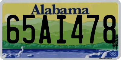 AL license plate 65AI478