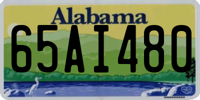AL license plate 65AI480