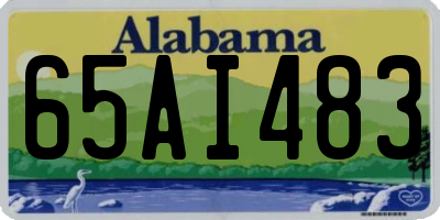 AL license plate 65AI483