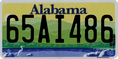 AL license plate 65AI486