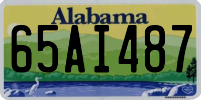 AL license plate 65AI487