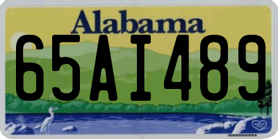 AL license plate 65AI489
