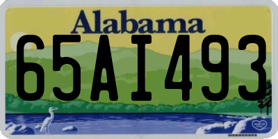 AL license plate 65AI493