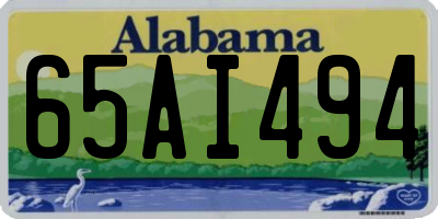 AL license plate 65AI494