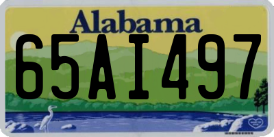 AL license plate 65AI497