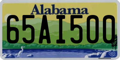 AL license plate 65AI500