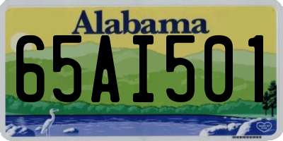 AL license plate 65AI501