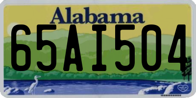 AL license plate 65AI504