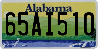 AL license plate 65AI510
