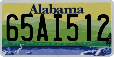 AL license plate 65AI512