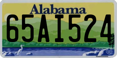 AL license plate 65AI524