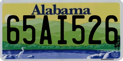 AL license plate 65AI526