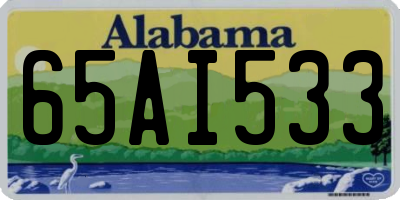AL license plate 65AI533