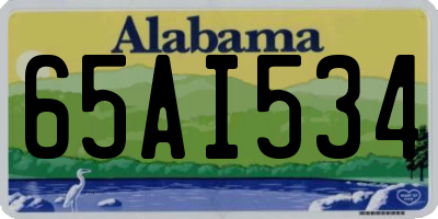 AL license plate 65AI534