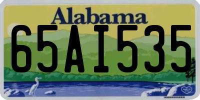 AL license plate 65AI535