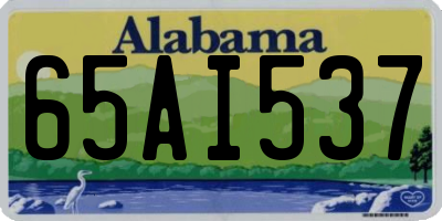 AL license plate 65AI537