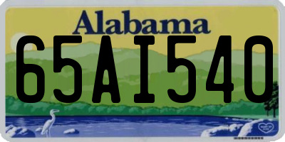 AL license plate 65AI540