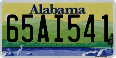 AL license plate 65AI541