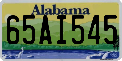 AL license plate 65AI545