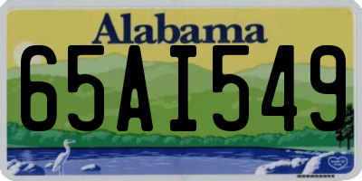 AL license plate 65AI549